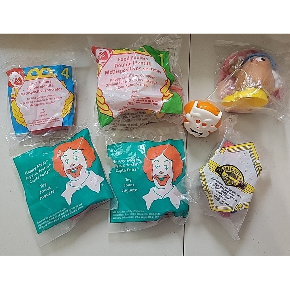 McDonald's Food Foolers Happy Meal Box Computer Friendly skies etc.. Vtg‎ 90's